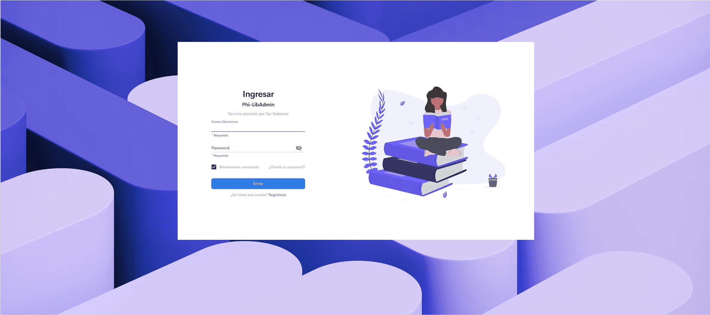 Interfaz de Phi-LibAdmin